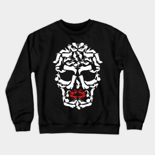 High Heel Shoe Fashion Monster Skull Face Crewneck Sweatshirt